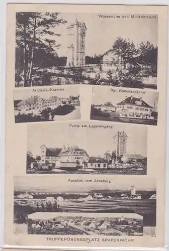 65775 AK Truppenübungsplatz Grafenwöhr - Kaserne, Kommandantur & Wasserturm