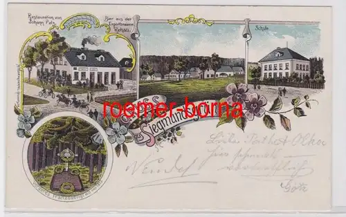 36965 Ak Lithographie Gruss aus Siegmundsgrün Gasthaus usw. 1904