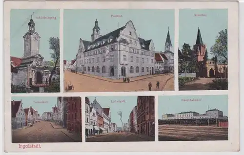 23442 AK Ingolstadt - Château, Bureau de poste, Porte de Croix, Gare centrale & Vue de la route