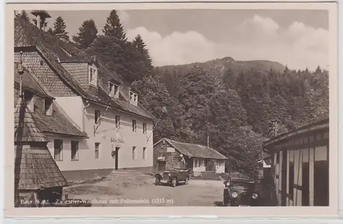 05275 Ak Bayr. Wald Zwieseler Waldhaus mit Falkenstein 1941
