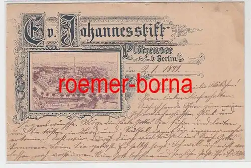 73584 Ak Plötzensee bei Berlin evangelischer Johannesstift 1899