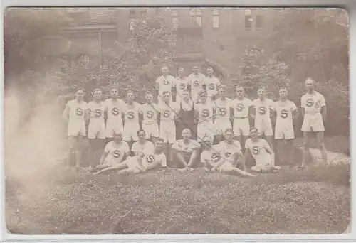 69394 Foto Ak Berlin Treptow Sportlehrer bei Sportkursus 1923