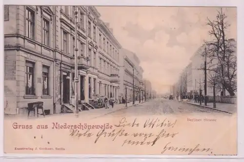 33175 ak Salutation de Niederschöneweide Berliner Strasse 1903