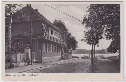 91960 Ak Glindow am See Postamt Gastät Deutsches Haus vers 1940