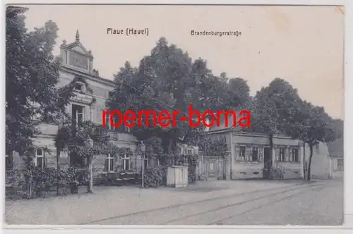 86409 Ak Plaue (Havel) Brandenburgerstraße mit Hotel zum Stern um 1910