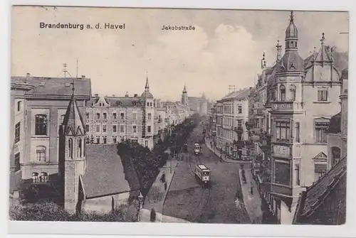 81607 Ak Brandenburg sur la Havel - Vue sur Havelstraße 1917