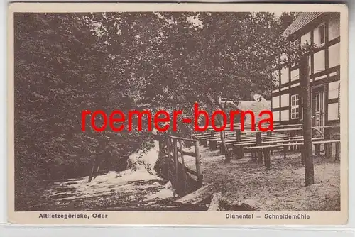 74836 Ak Altlietzgöricke Oder Dianatal Schneidemühle um 1930