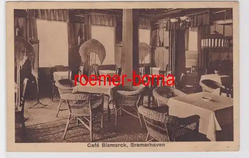 84539 Ak Bremerhaven Bürgermeister-Schmidt-Str. 43 Café Bismarck Gastraum 1921