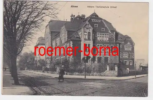 85652 Ak Altona (Hamburg) Höhere Töchterschule (Allee) 1912