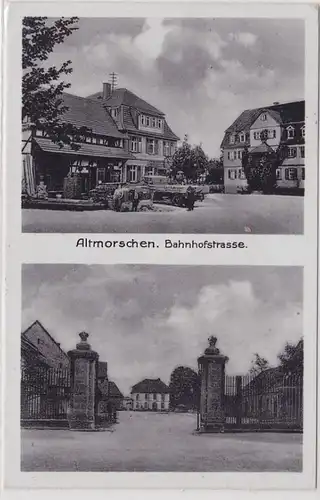 90275 Multi-image Ak Altmorschen Bahnhofstrasse 1943