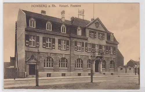 85502 Feldpost AK Homberg am Rhein - Kaiserliches Postamt 1916