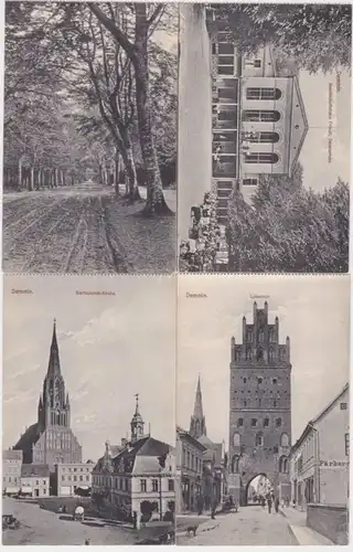 95708/4 Ak Demmin Stadtansichten um 1910