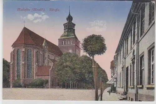 70859 Ak Malchin (Mecklembourg) Eglise vers 1910