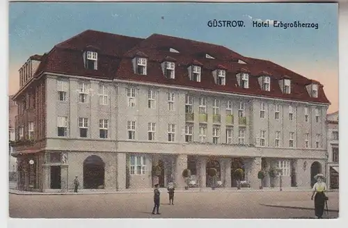 69214 Ak Güstrow Hotel Erbgroßherzog um 1910