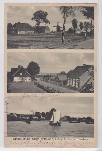 40482 Mehrbild Ak Gruß aus Mönkebude (Kreis Ueckermünde) Windmühle usw. 1933