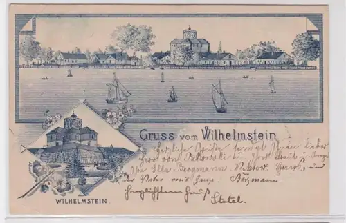 94016 Multi-image Précurseur Ak Gruss von Wilhelmstein 1898