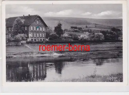 85069 Ak Rumbeck Weser Restaurant 'Weserkrug' 1961