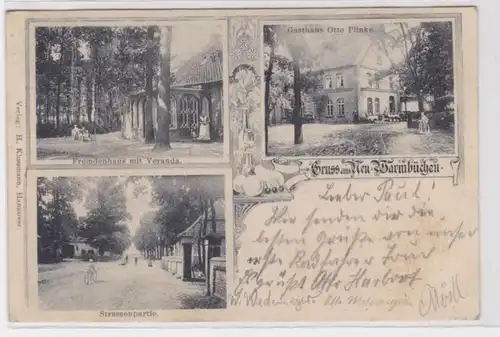 84308 Salutation multi-image Ak en Nouvelle-Warmüchen Auberge etc. 1908