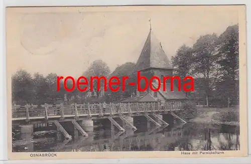 74928 Ak Osnabrück Hase mit Pernickelturm 1911