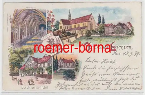 74267 Ak Lithographie Gruss de Loccum Buschmann's Hotel 1897