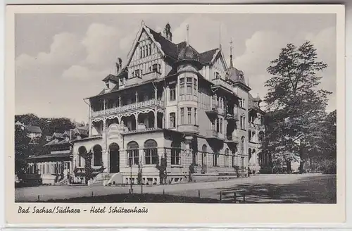 69589 Ak Bad Sachsa Südharz Hotel Schützenhaus um 1930