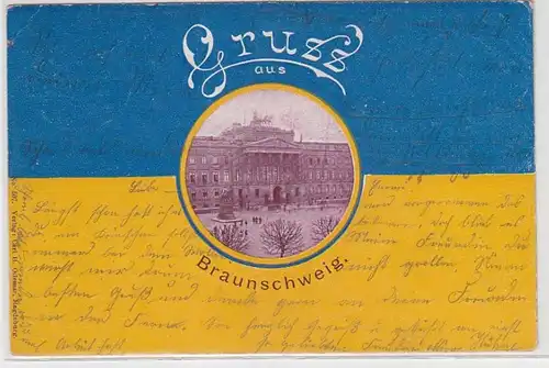 67438 Ak Gruss aus Braunschweig 1900