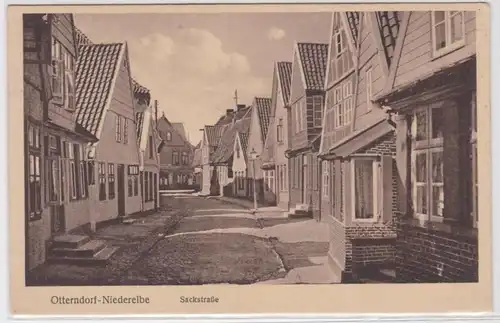 56951 Ak Otterndorf-Niederelbe - Vue sur la route Sackstraße vers 1915
