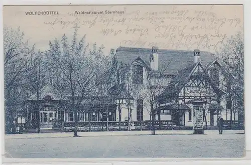 25148 Feldpost Ak Wolfenbüttel Waldrestaurant Sternhaus 1917