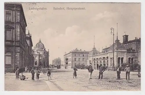 84649 Ak Ludwigshafen Gare et poste principal 1913