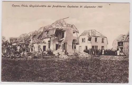84273 Ak Explosion Oppau près de Ludwigshafen BASF 21.9.1921
