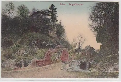 69819 Feldpost Ak Trèves Amphithéâtre 1916