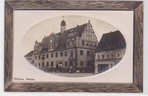 96496 geprägte Rahmen Ak Eilenburg Rathaus 1911