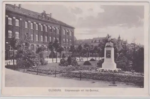 96475 Ak Eilenburg Südpromenade mit Abt-Denkmal 1914