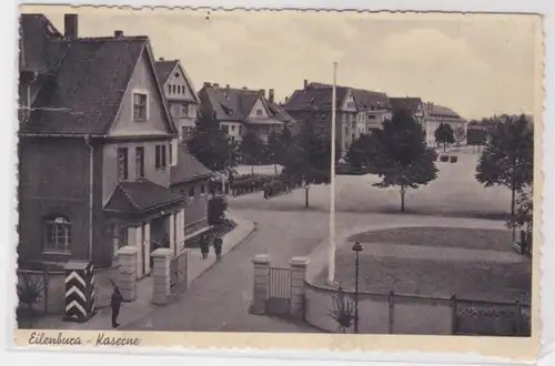 96355 Ak Eilenburg Kaserne mit Wache 1936