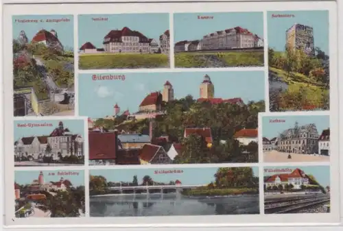 96341 Mehrbild Ak Eilenburg Kaserne, Seminar, Rathaus usw. um 1940