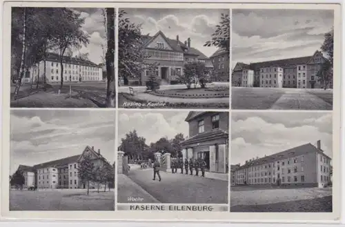 96250 Mehrbild Ak Kaserne Eilenburg, Kasino, Kantine, Wache 1935