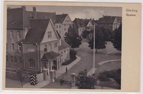 96249 Ak Eilenburg Kaserne mit Wache um 1940