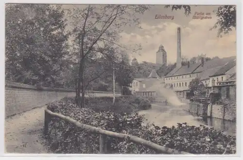 96239 Ak Eilenburg Partie am Mühlgraben 1909