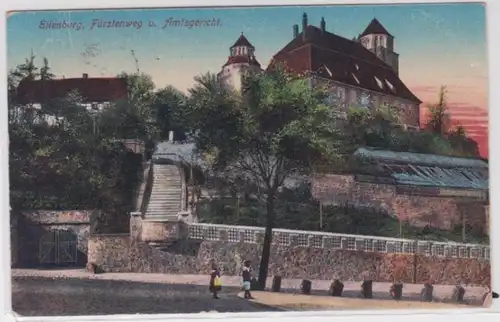 96231 Feldpost Ak Eilenburg Fürstenweg und Amtsgericht 1918