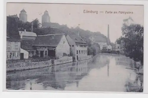 96119 Ak Eilenburg Partie am Mühlgraben 1920