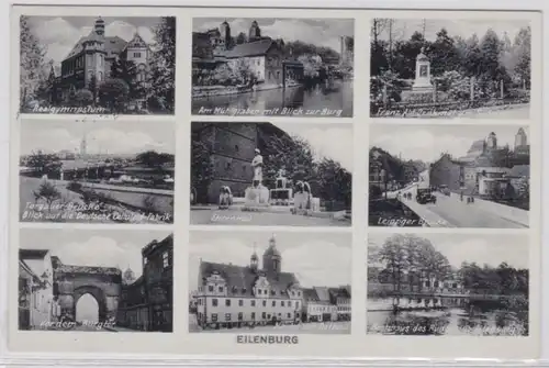 95880 Mehrbild Ak Eilenburg Leipziger Brücke, Ehrenmal usw. 1939