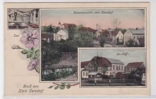 94524 Mehrbild Ak Gruß aus Klein Carsdorf Gasthof usw. 1909