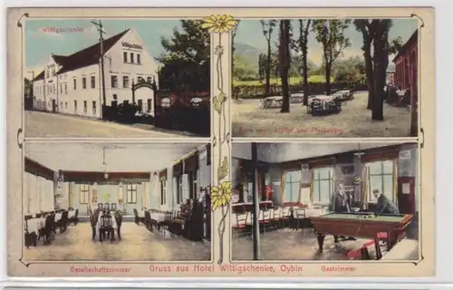 94031 Salutation de l'hôtel Wittigschenke Oybin vers 1910