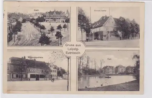 87605 Mehrbild Ak Gruß aus Leipzig Eutritzsch Kümmelapotheke 1913