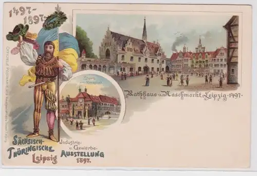 86878 AK Sächsisch-Thüringische Industrie & Gewerbe Ausstellung Leipzig 1897