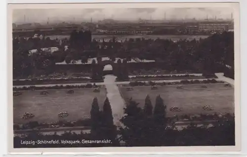 86857 Foto Ak Leipzig-Schönefeld Volkspark Gesamtansicht 1933