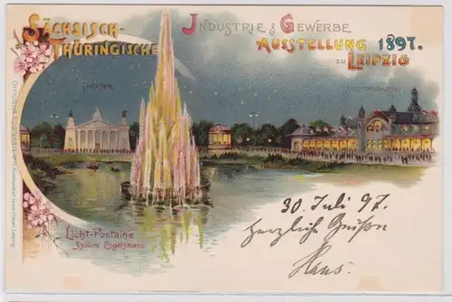 86682 AK Sächsisch Thüringische Industrie & Gewerbe Ausstellung Leipzig 1897