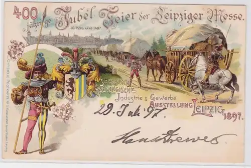 86681 AK Sächsisch Thüringische Industrie & Gewerbe Ausstellung Leipzig 1897