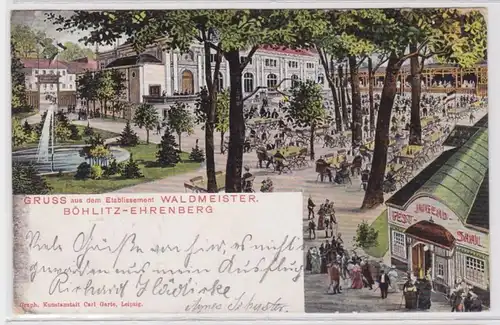 85731 Ak Gruß aus dem Etablissement Waldmeister Böhlitz Ehrenberg 1906