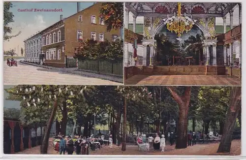85621 Mehrbild Ak Gasthof Zweinaundorf bei Leipzig 1922